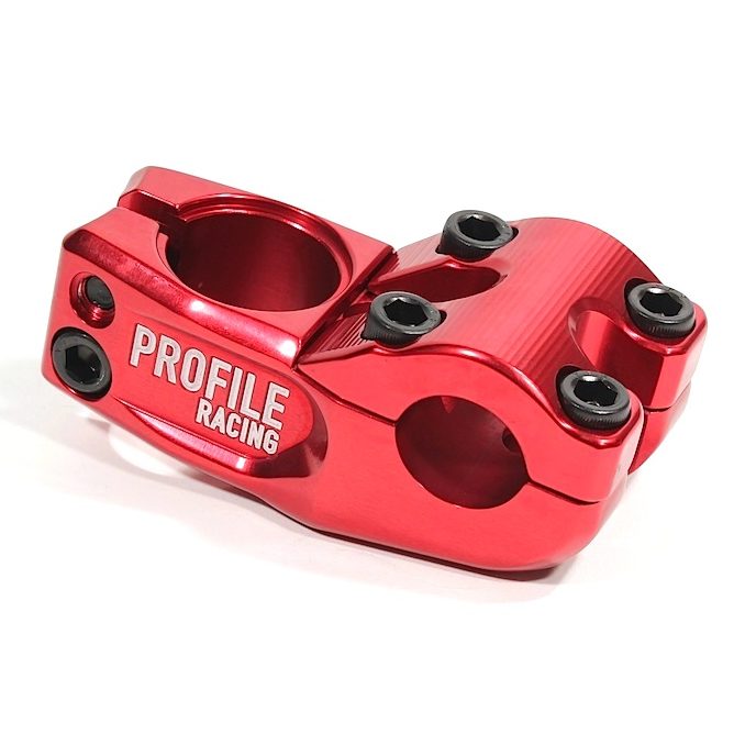 Profile Mulville "Push" Top Load BMX Stem - 58mm - Red - USA Made