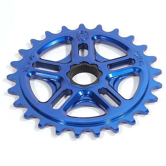 Profile 33t Spline Drive BMX Sprocket - 19mm - 48-spline - Blue- USA Made