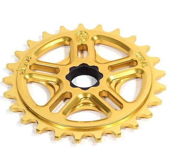 Profile 28t Spline Drive BMX Sprocket - 19mm - 48-spline - Gold - USA Made