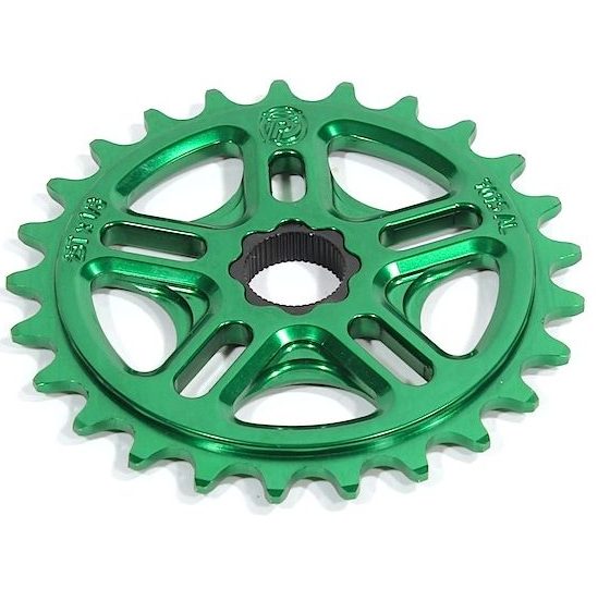 Profile 33t Spline Drive BMX Sprocket - 19mm - 48-spline - Green - USA Made