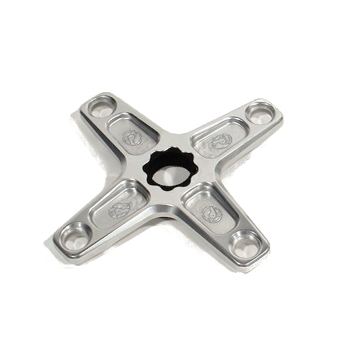 Profile Racing Spline Drive BMX Aluminum Spider - 4-bolt / 104mm - Silver -  USA Made
