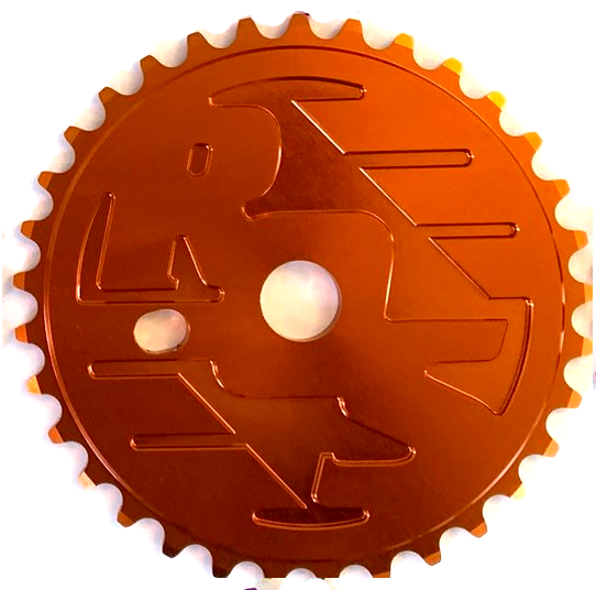 Ride Out Supply ROS Logo Sprocket / Chainwheel - 39t - Orange