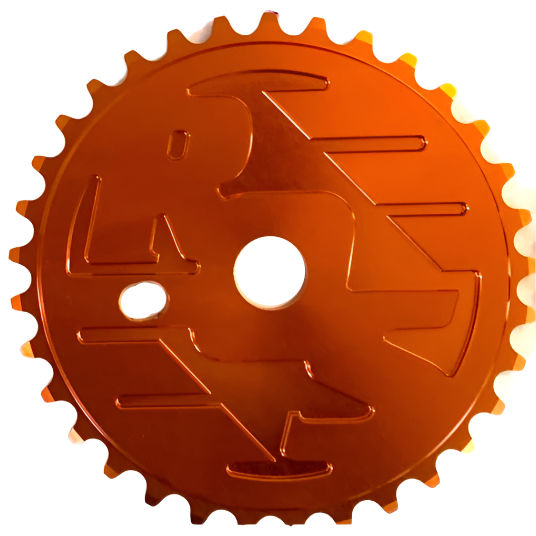 Ride Out Supply ROS Logo Sprocket / Chainwheel - 39t - Orange