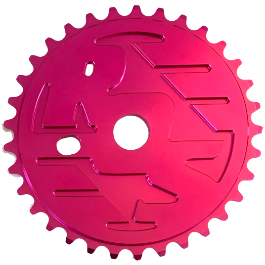 Ride Out Supply ROS Logo Sprocket / Chainwheel - 36t - Pink
