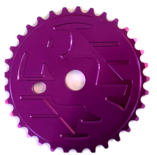 Ride Out Supply ROS Logo Sprocket / Chainwheel - 36t - Purple