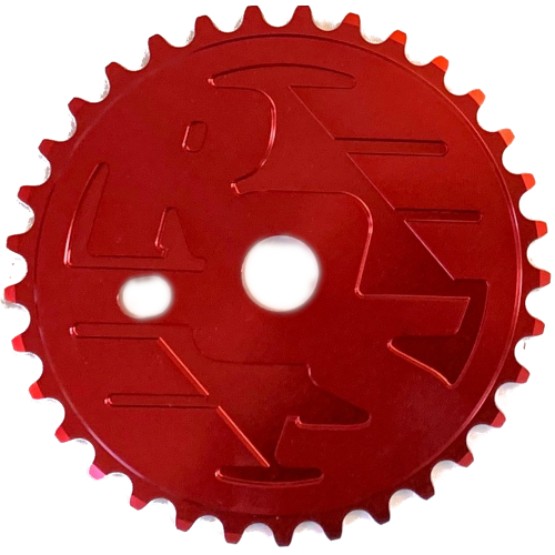 Ride Out Supply ROS Logo Sprocket / Chainwheel - 39t - Red