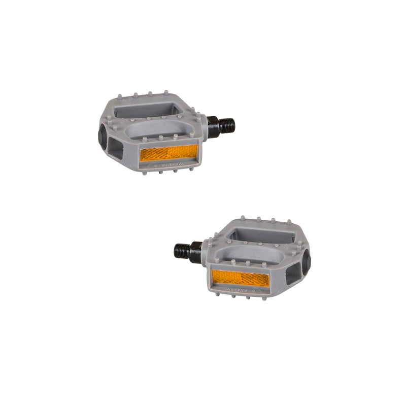 plastic mtb pedals PP Plastic Youth Platform Pedals - 1/2" - Gray