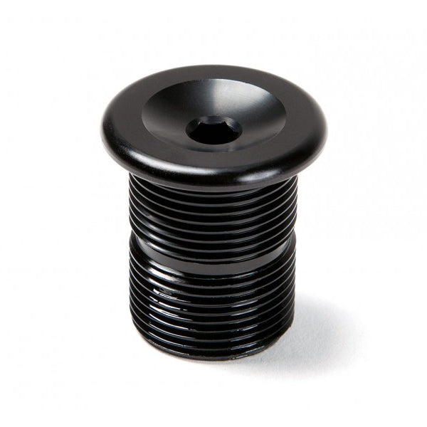 S&M BMX Alloy Top Cap - M24 x 1.5 Fork Compression Bolt - Black