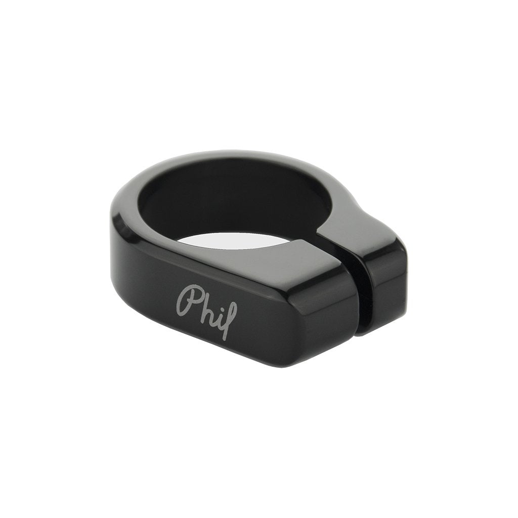 Phil Wood Bolt-On Seat Post Clamp - 28.6mm (1-1/8") - Black - Made in the USA