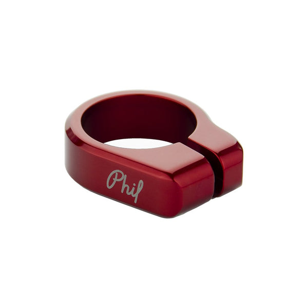 Phil Wood Bolt-On Seat Post Clamp - 31.8mm - Red - Made in the USA -  BMXGuru.com / C&W Cycle