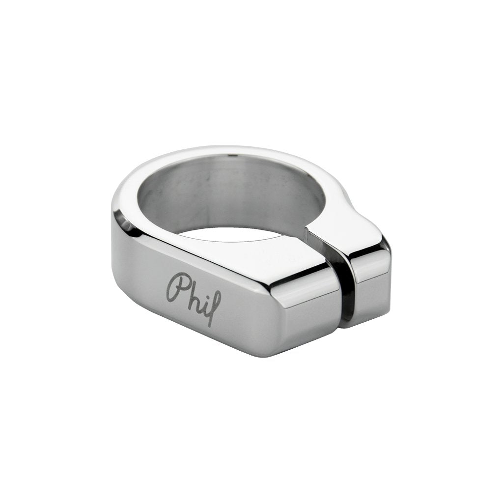 Phil Wood Bolt-On Seat Post Clamp - 31.8mm - Polished Silver - Made in the USA