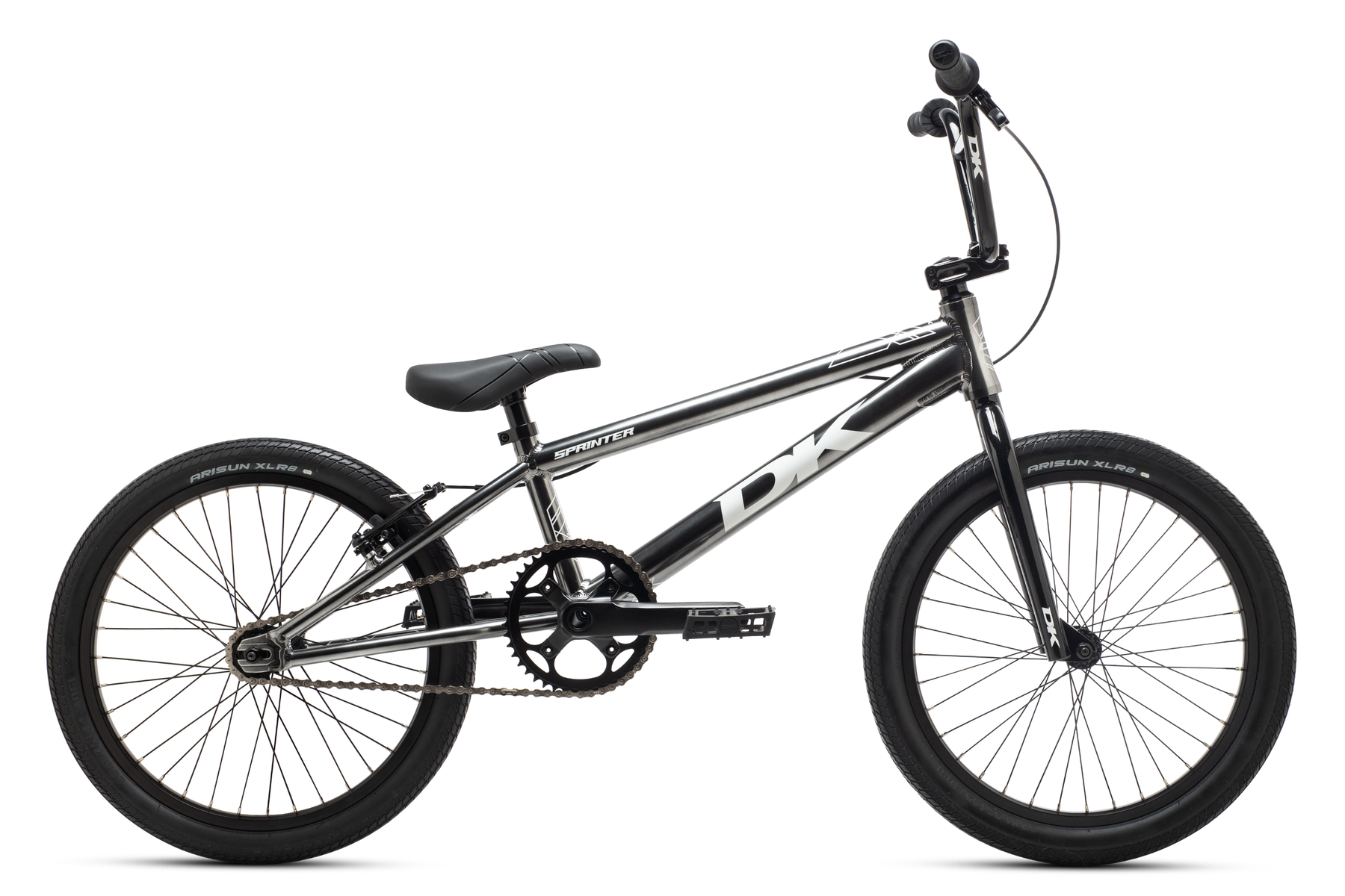 DK Sprinter Pro XL 20" Complete BMX Race Bike - 21"TT - Smoke Gray