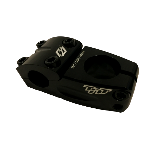 TNT Threadless BMX Race Stem - 48mm - Black - USA Made