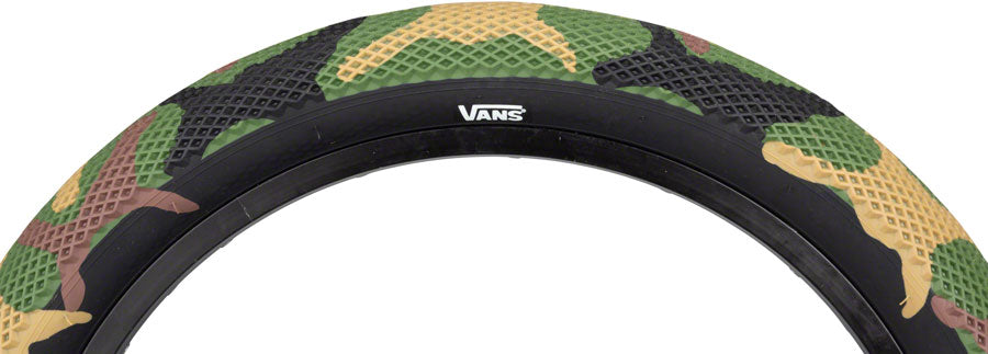 26x2.10 Cult Vans  BMX Tire - Green Camo w/ Black Sidewall