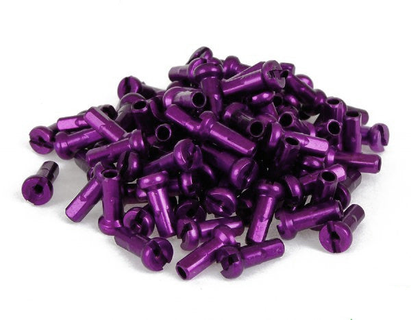 Anodized Aluminum 14g - 1/2" (12mm) Spoke Nipple - Single