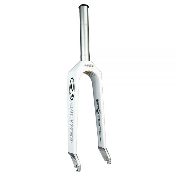 Answer Dagger Pro Carbon Fiber BMX Race Fork - 1-1/8" Threadless - 24" x 10mm - White