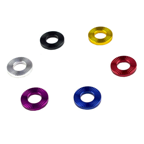 TNT Bicycles Aluminum Axle Washers - 3/8" (10mm) - Set of 2