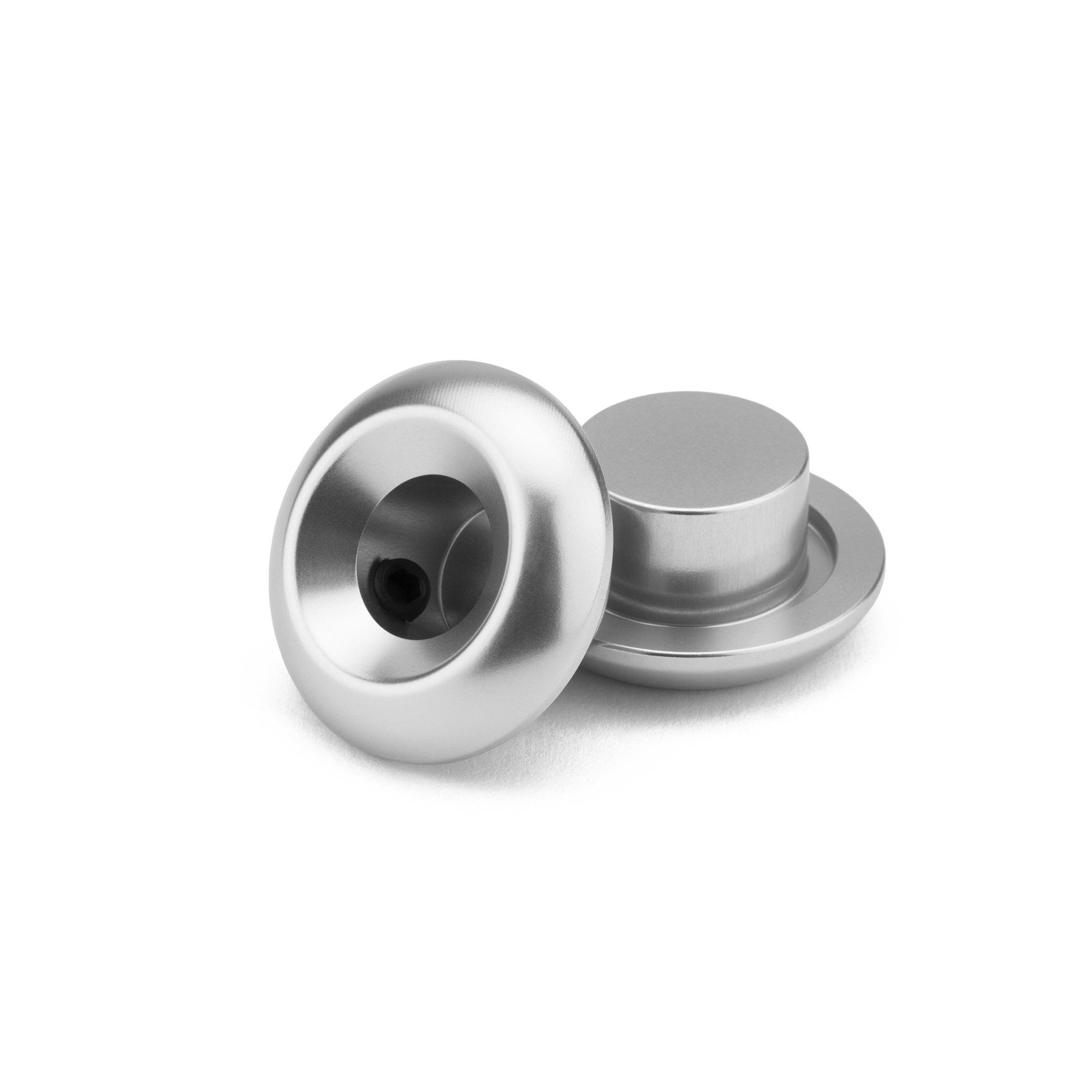 Kink Lightest Bar Ends - Aluminum BMX Bar Plugs - Silver