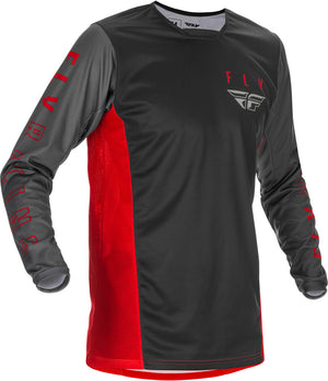 Fly Kinetic K121 BMX Jersey (2021) - Adult Small - Red / Gray / Black