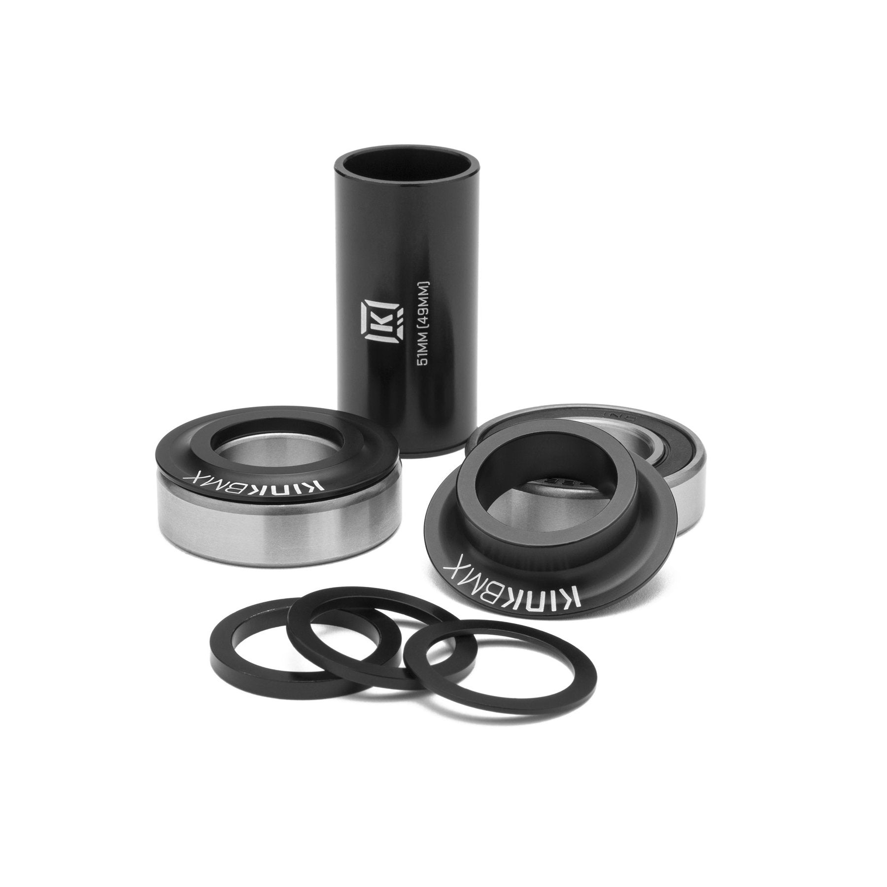 19mm Kink Mid BMX Bottom Bracket Kit - Matte Black