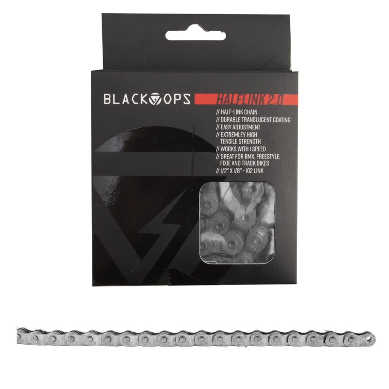 BlackOps HalfLink 2.0 Half-link Chain - Nickel - 1/2"x1/8"