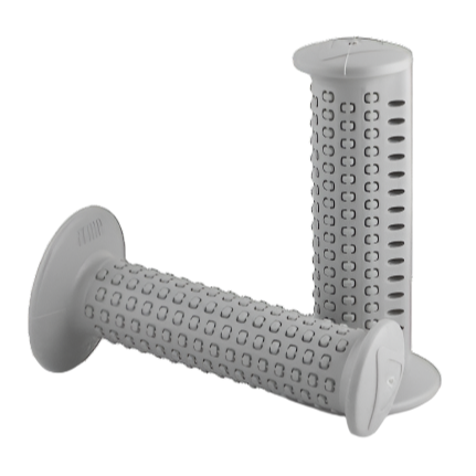 AME Cam BMX Grips - Flanged - Gray - USA Made