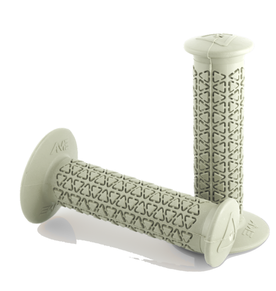 AME Rounds BMX Grips White USA Made