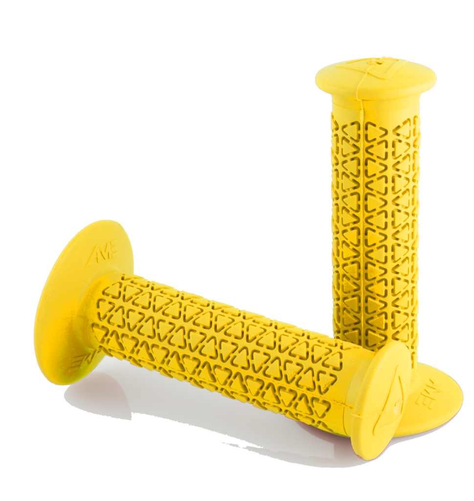 AME Rounds BMX Grips - Yellow - USA Made