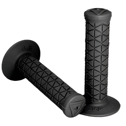 AME Triangle BMX Grips - Black - USA Made