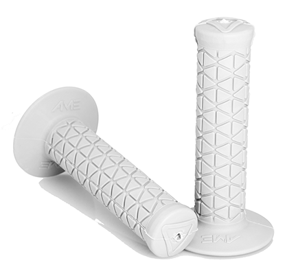 AME Triangle BMX Grips - White - USA Made