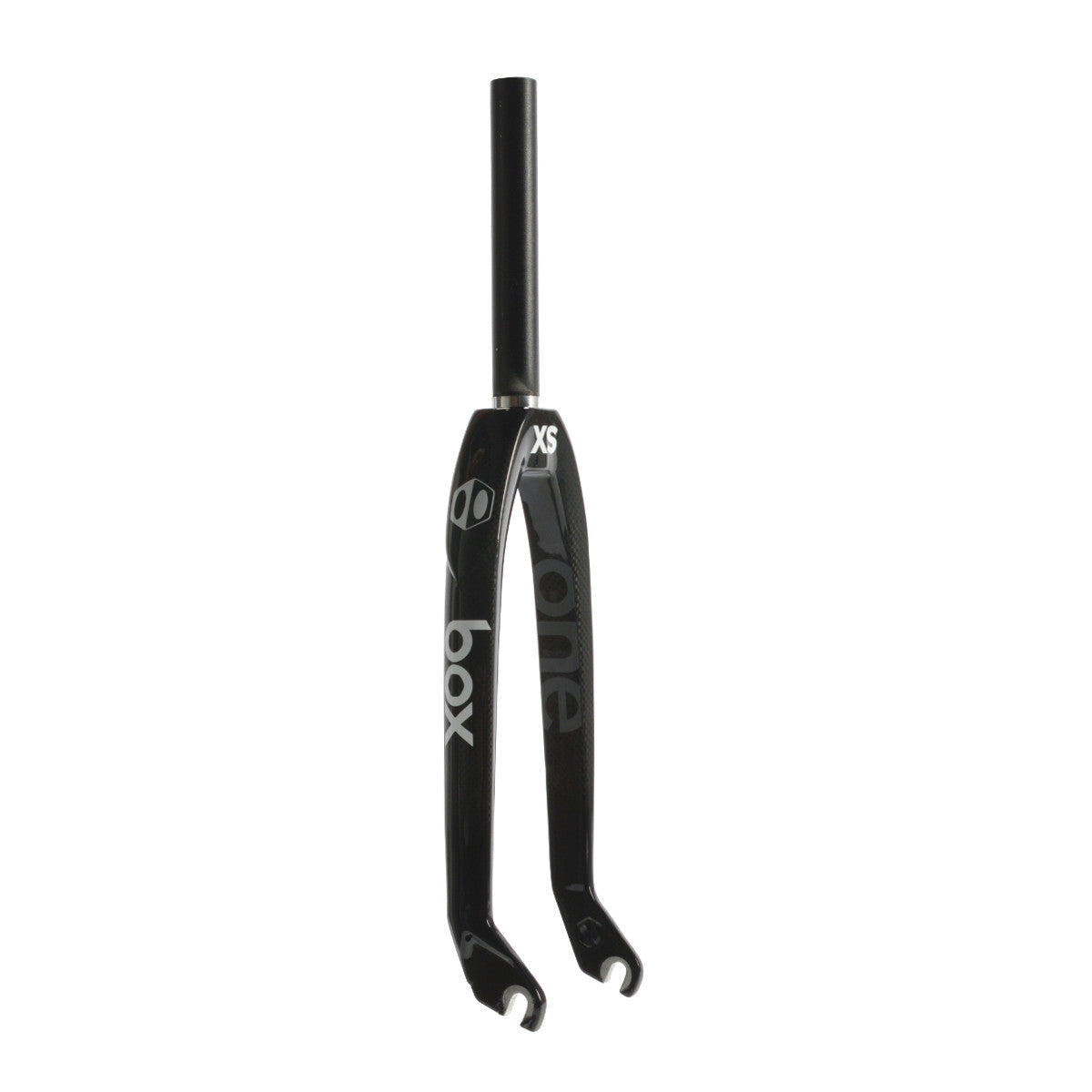 20" x 10mm Box XS Mini Carbon Fiber BMX Race Fork - 1" Threadless - Black