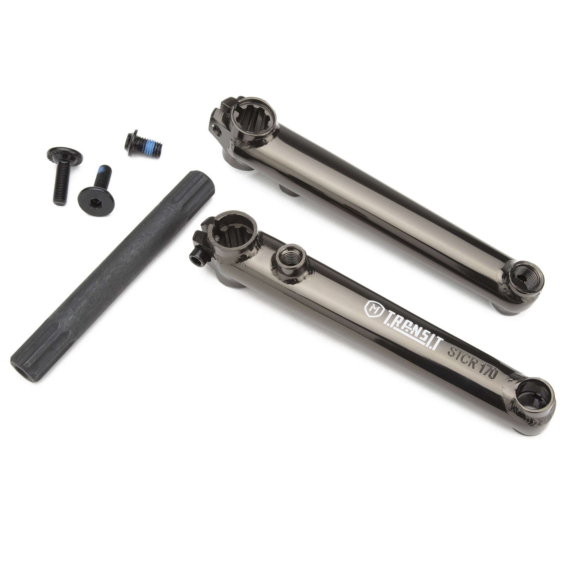 Mission Transit V2 3-Piece BMX crank - 170mm - Black Chrome