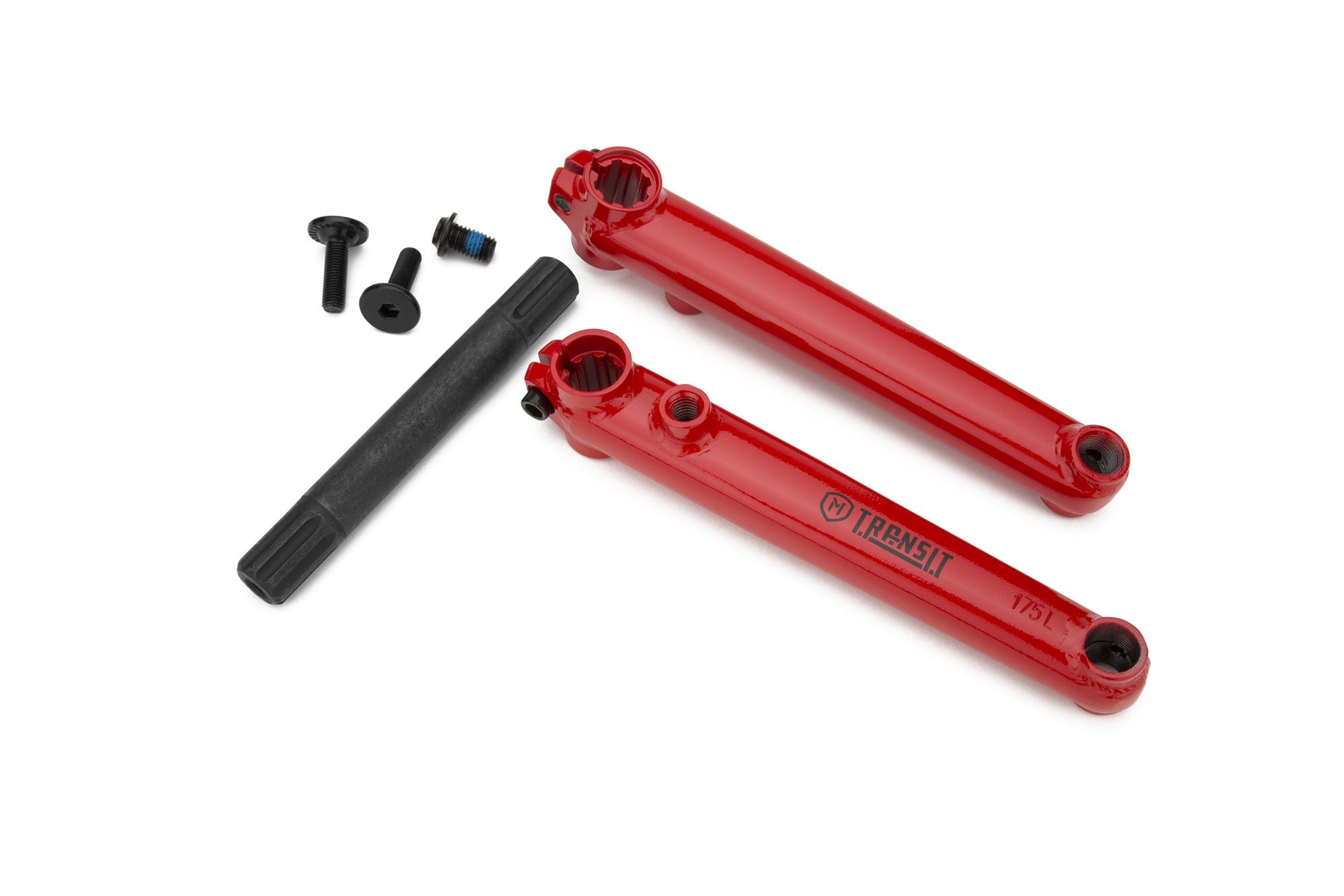 Mission Transit V2 3-Piece BMX crank - 170mm - Red