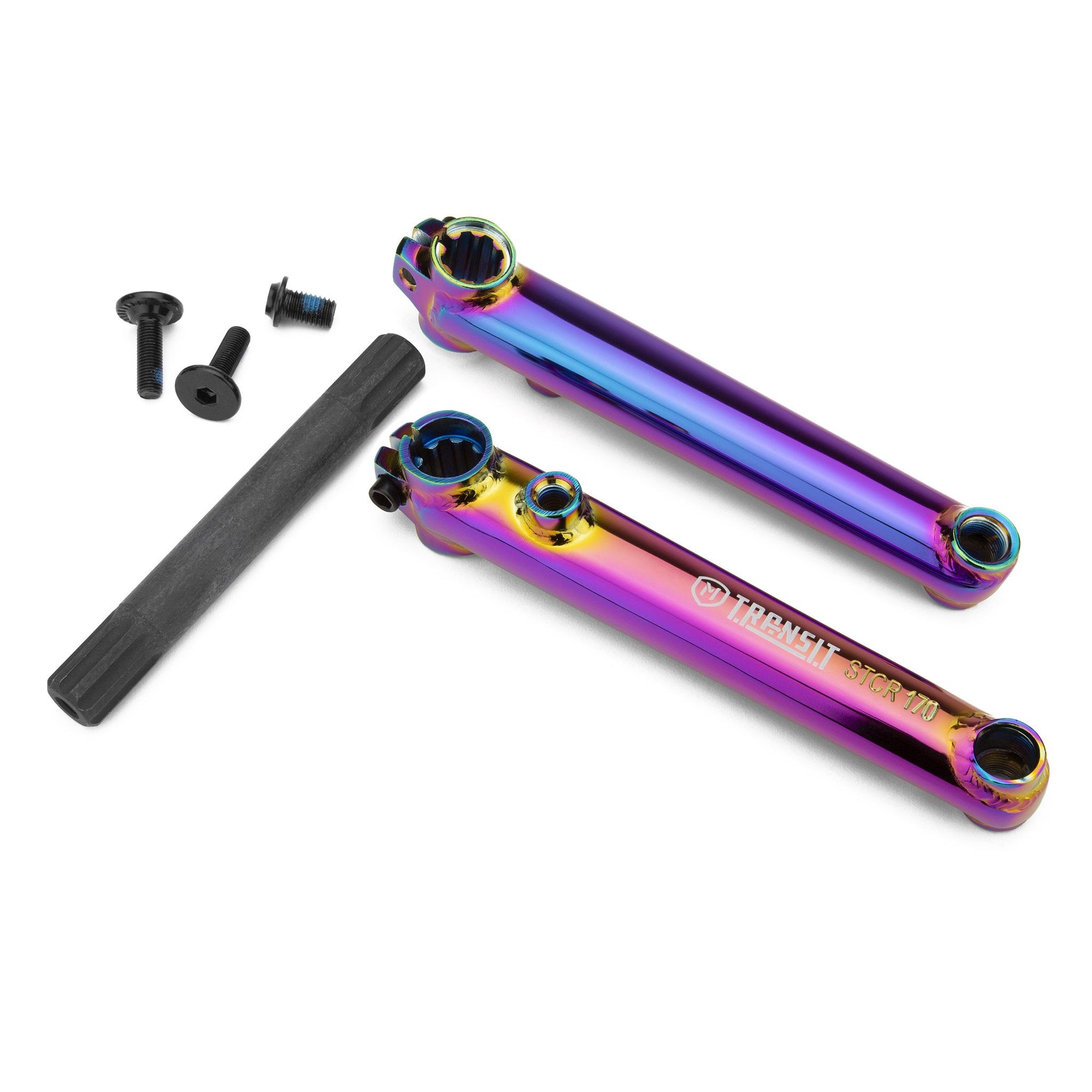 Mission Transit V2 3-Piece BMX crank - 170mm - Oil Slick