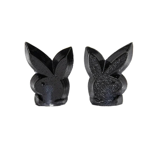 Vicious Cycles Playboy Bunny Valve Caps Pair Black