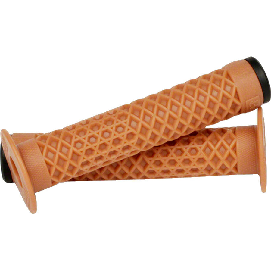 Cult Vans Waffle BMX Grips w/ Bar Ends - Flanged - Gum - USA Made