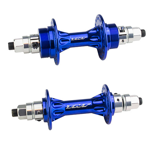 TNT Derringer Sealed BMX Flip/Flop Freewheel Hubset - 36h - 3/8" axle - Blue