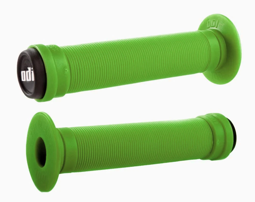 ODI Longneck BMX Grips Flanged 143mm Green USA Made BMXGuru C W Cycle