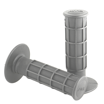 AME Full Waffle BMX Grips - Gray - A'ME - USA Made