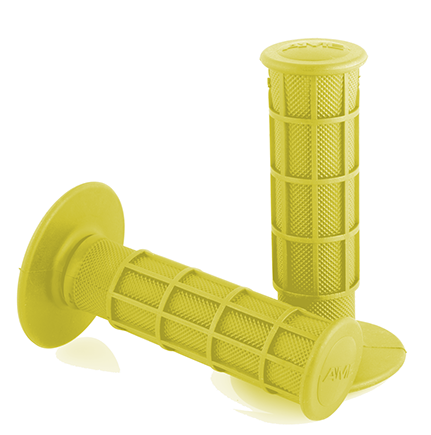 AME Full Waffle BMX Grips - Yellow - A'ME - USA Made
