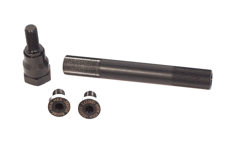 Profile Race 3 Piece BMX Cranks RHD 165mm Black USA Made