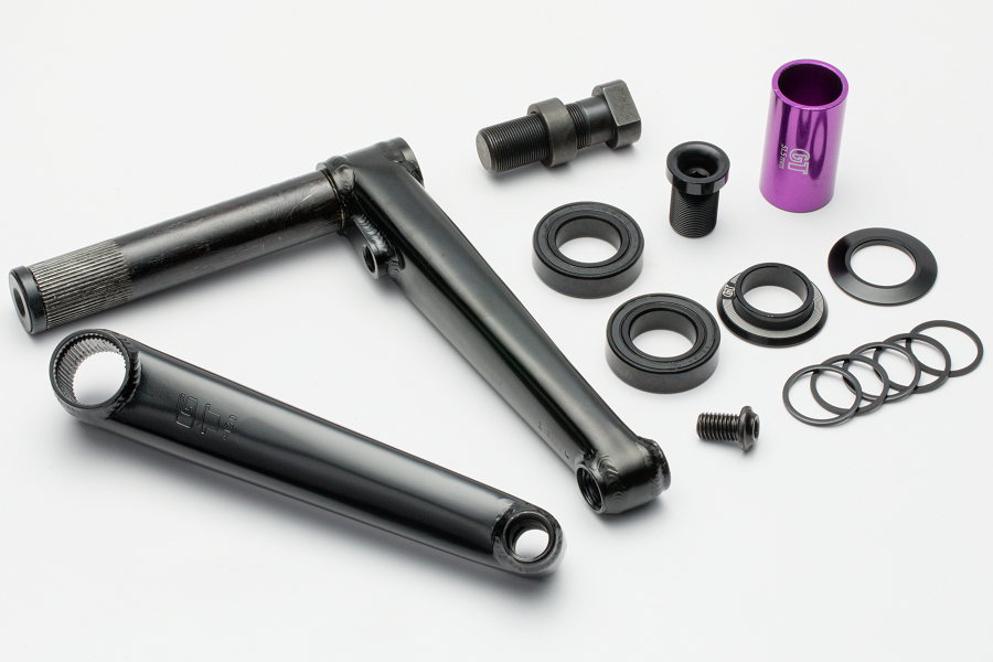 GT Power Series Chromoly 24 2 Piece BMX Crank 165mm Black