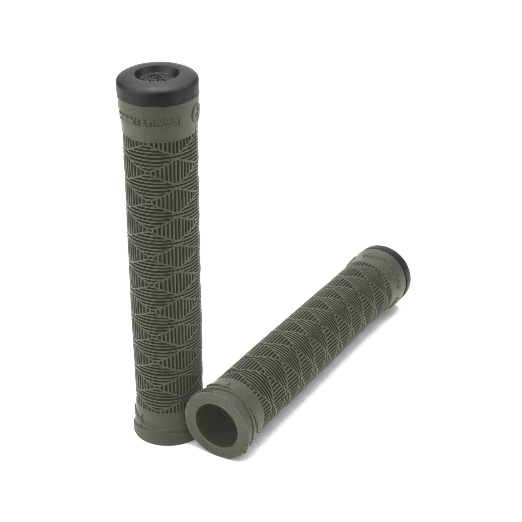 Kink BMX Samurai Grips w/ Bar Ends - Flangeless - Graphite