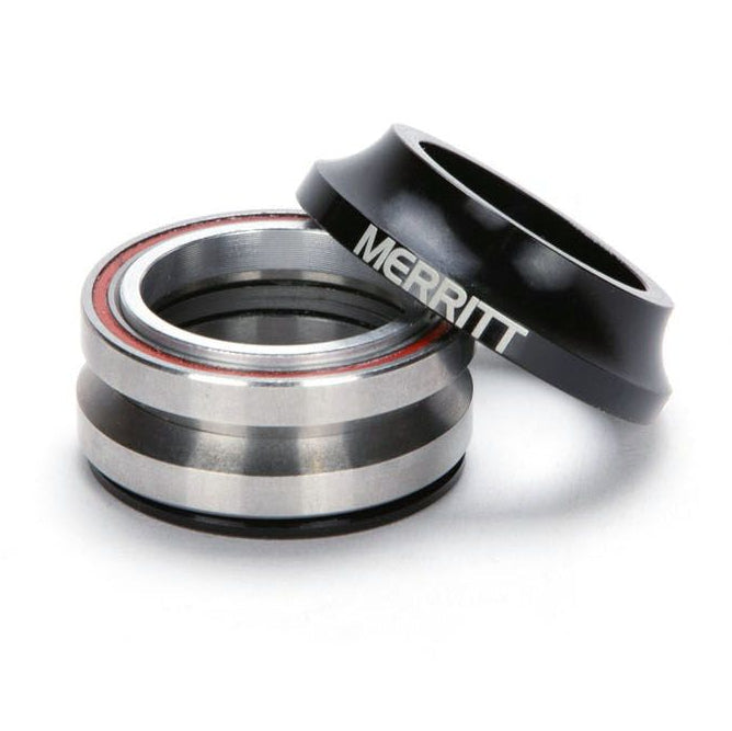 Merritt Low Top 1-1/8" Integrated BMX Headset - Black