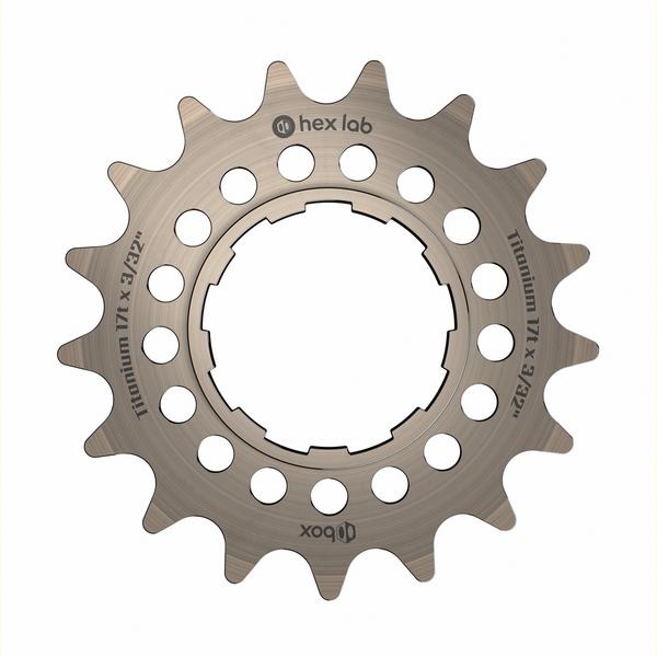 Box Hex Lab 17t Titanium Shimano-type Cog for BMX Cassette hubs - 3/32"