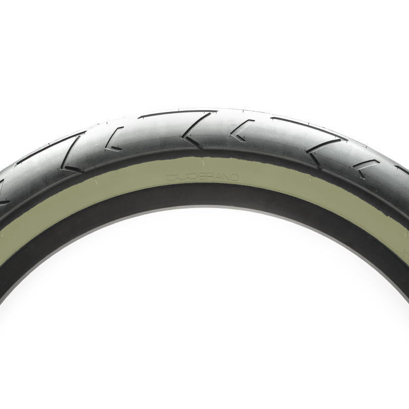 20x2.40 Duo Hi-Street BMX Tire - 110psi - Black w/ Light Gray Sidewall