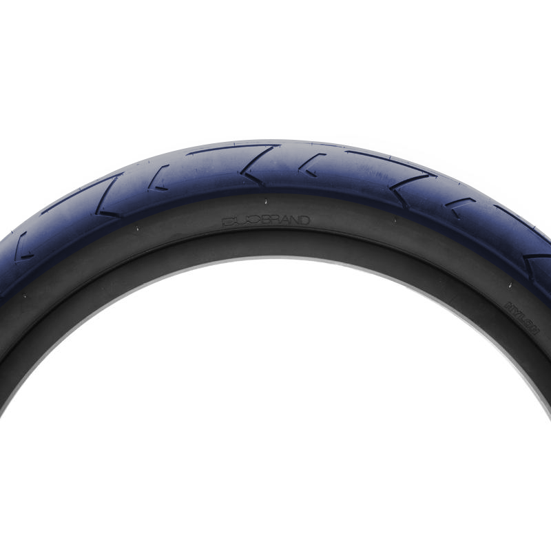 20x2.40 Duo HSL BMX Tire - 65psi - Blue w/ Black Sidewall