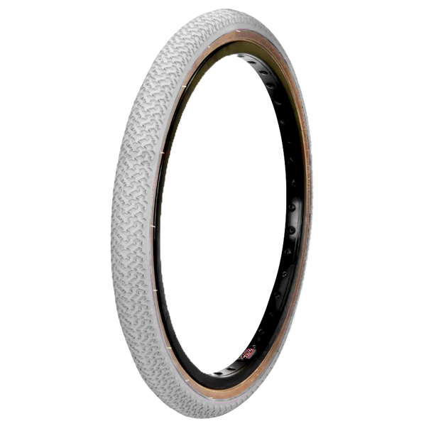 20x1.75 Kenda K55 BMX Freestyle Tire - White w/ Skinwall - BMXGuru 20x1.75 Kenda K55 BMX Freestyle Tire - White w/ Skinwall - BMXGuru