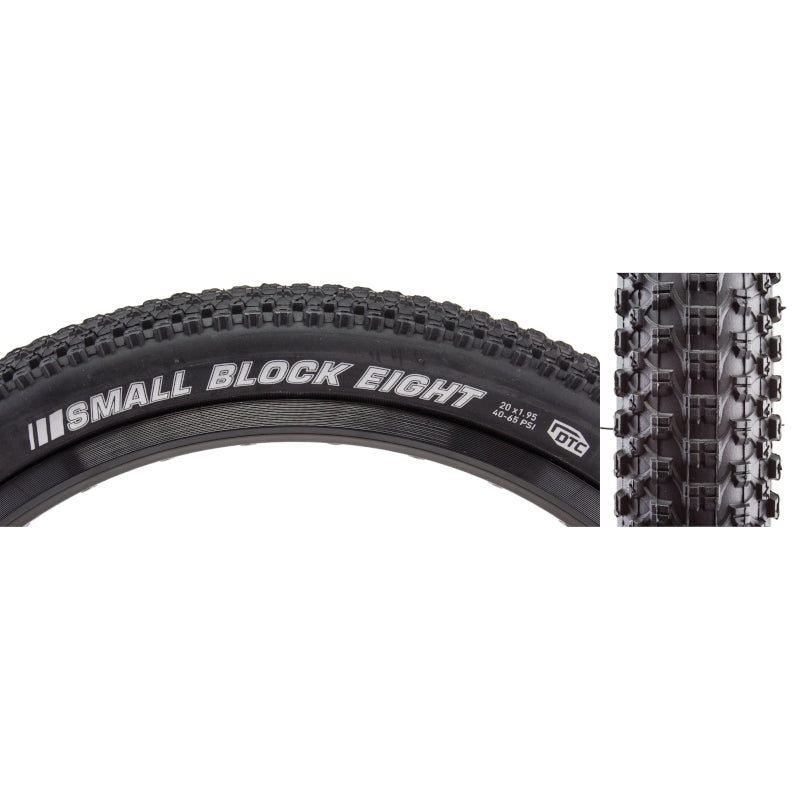 20x1.95 Kenda Small Block Eight 8 BMX Race Tire - All Black