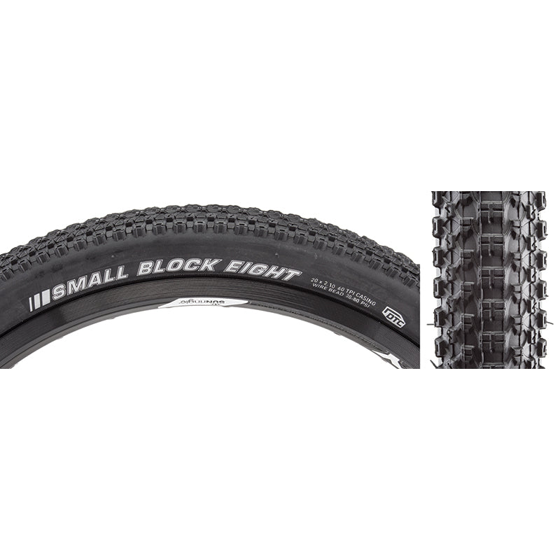 20x2.10 Kenda Small Block Eight 8 BMX Race Tire - All Black